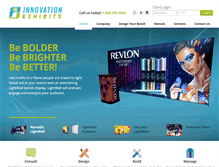 Tablet Screenshot of innovationexhibits.com